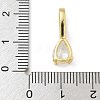 Brass Micro Pave Cubic Zirconia Pendants X-KK-U050-05G-02-3
