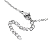 304 Stainless Steel Cable Chain Necklace NJEW-JN04855-5