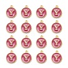 Golden Plated Alloy Enamel Charms LS-ENAM-S118-08Y-2