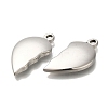 304 Stainless Steel Split Pendants STAS-U031-11P-2