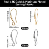 40Pcs 2 Colors Brass Earring Hooks KK-BBC0021-72-2