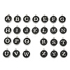 Initial Letter A~Z Alphabet Enamel Charms ENAM-YW0002-01-05P-1