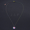 201 Stainless Steel Pendants Necklaces NJEW-S105-JN627-1-2