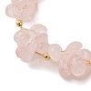 Natural Rose Quartz Chip Beaded Bracelets for Women BJEW-F478-01A-2