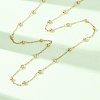 304 Stainless Steel Ball Link Chain/Satellite Chain Necklaces SA-CBA4160-20G-3