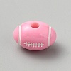 Opaque Acrylic European Beads SACR-CJC0001-34E-1
