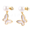Natural Pearl Dangle Stud Earrings PEAR-N020-05M-3