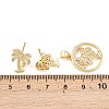Brass Micro Pave Cubic Zirconia Pendant & Stud Earrings Sets for Women SJEW-F227-01K-G-3