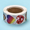 Heart Shaped Stickers Roll DIY-K027-A13-3