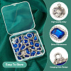 27Pcs 9 Styles Alloy Glass Pendants ALRI-TA0001-31-5
