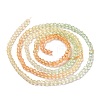 Transparent Gradient Color Glass Beads Strands GLAA-G101-2mm-08-4