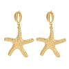 Rack Plating Brass Dangle Stud Earrings for Women EJEW-C125-23C-G-4