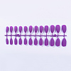 Solid Colors Matte Plastic False Nails Full Cover Fake Nails Tips MRMJ-T031-15-20-1