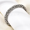 304 Stainless Steel Byzantine Chains Bracelets for Women BJEW-P399-01A-P-1