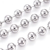 Tarnish Resistant 304 Stainless Steel Ball Chains CHS-A002B-4.0mm-1