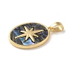 Brass Resin Pendants KK-U046-15G-2