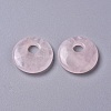 Natural Rose Quartz Pendants G-G798-17-2