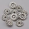 1-Hole Alloy Shank Buttons BUTT-WH0020-21-2