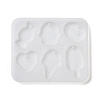 Ice Cream/Cake/Donut Pendant DIY Silicone Mold DIY-K073-09C-2