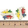 Alloy Enamel Pendants FIND-I067-01G-02-3