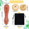 CRASPIRE 1Pc Golden Tone Brass Stamp Head DIY-CP0007-83H-2