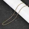 2MM Women's 304 Stainless Steel Twisted Chain Necklaces NJEW-A067-02G-3