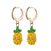 Glass Seed Beads Fruit Leverback Earrings EJEW-MZ00340-3