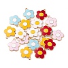 20Pcs 5 Colors Alloy Enamel Pendants ENAM-FS0001-05-2