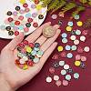 120Pcs 12 Colors Golden Plated Alloy Charms ENAM-SZ0001-64M-4