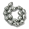 Electroplate Opaque Glass Imitation Pearl Beads Strands EGLA-K063-01D-2