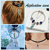 Clear Glass Bottle Natural & Synthetic Mixed Gemstone European Dangle Charms FIND-PH0007-64-6