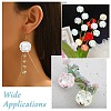100Pcs Luminous Transparent Acrylic Bead Caps TACR-CJ0001-76-7