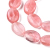 Cherry Quartz Glass Beads Strands G-M206-35-3