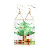 Handmade Glass Seed Beads Dangle Earrings EJEW-MZ00547-5