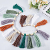 Cotton Tassel Hanging Wall Art Decorations HJEW-WH20003-20B-3