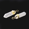 Natural Quartz Crystal Pointed Pendants G-G025-01G-44-3