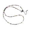 Natural Tourmaline Beaded Necklaces NJEW-JN02492-08-5