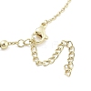 Brass Micro Pave Clear Cubic Zirconia Pendant Necklaces NJEW-B101-07G-03-3