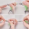 270Pcs 9 Style 304 Stainless Steel Fly Hook Lure Snap FIND-FH0002-95-2