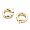 Rack Plating Brass Spring Gate Rings KK-H449-58G-01-NR-2