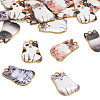  20Pcs 5 Colors Alloy Enamel Pendants ENAM-TA0001-81-2