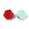 Baking Paint Opaque Acrylic Beads OACR-N142-09-2