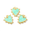 Rack Plating Brass Enamel Pendants KK-D074-03G-06-2