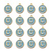 Golden Plated Alloy Enamel Charms ENAM-S118-04U-2