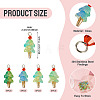20Pcs 4 Styles Glass Ice Cream Pendants PALLOY-TAC0242-02-4