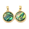 Natural Paua Shell Pendants KK-A214-17G-1