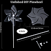 6Pcs DIY Craft PET Windmill DIY-CP0013-48B-2