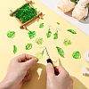 320Pcs 8 Styles Transparent Acrylic Pendants OACR-SC0002-47-4