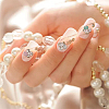 HOBBIESAY 42Pcs 7 Colors Alloy Rhinestone Cabochons MRMJ-HY0001-01-4