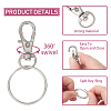 25Pcs Alloy Swivel Lobster Claw Clasps PALLOY-CJ0003-02-4